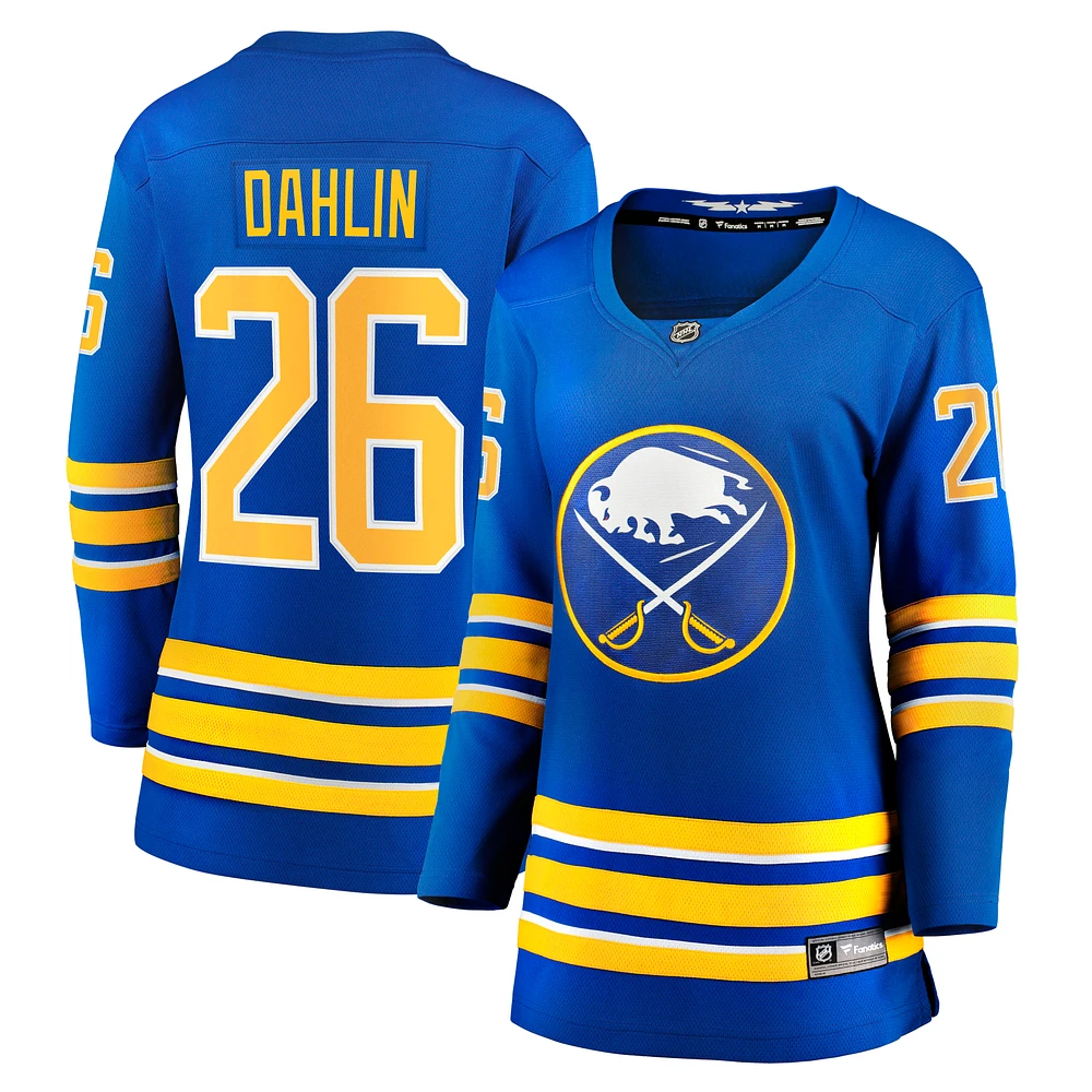 Maillot Fanatics Rasmus Dahlin Royal Buffalo Sabres Home Breakaway pour femmes