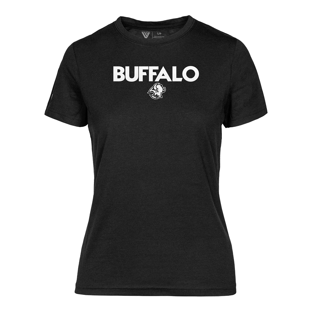 T-shirt capsule Maddox City pour femme des Sabres de Buffalo Levelwear noir