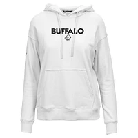 Women's Levelwear  White Buffalo Sabres Adorn City Capsule Pullover Hoodie