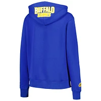 Women's Pro Standard Royal Buffalo Sabres Classic Chenille Pullover Hoodie