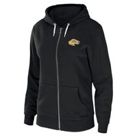 Women's WEAR by Erin Andrews Black Buffalo Sabres Sponge Fleece Full-Zip Hoodie