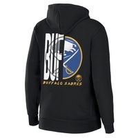 Women's WEAR by Erin Andrews Black Buffalo Sabres Sponge Fleece Full-Zip Hoodie