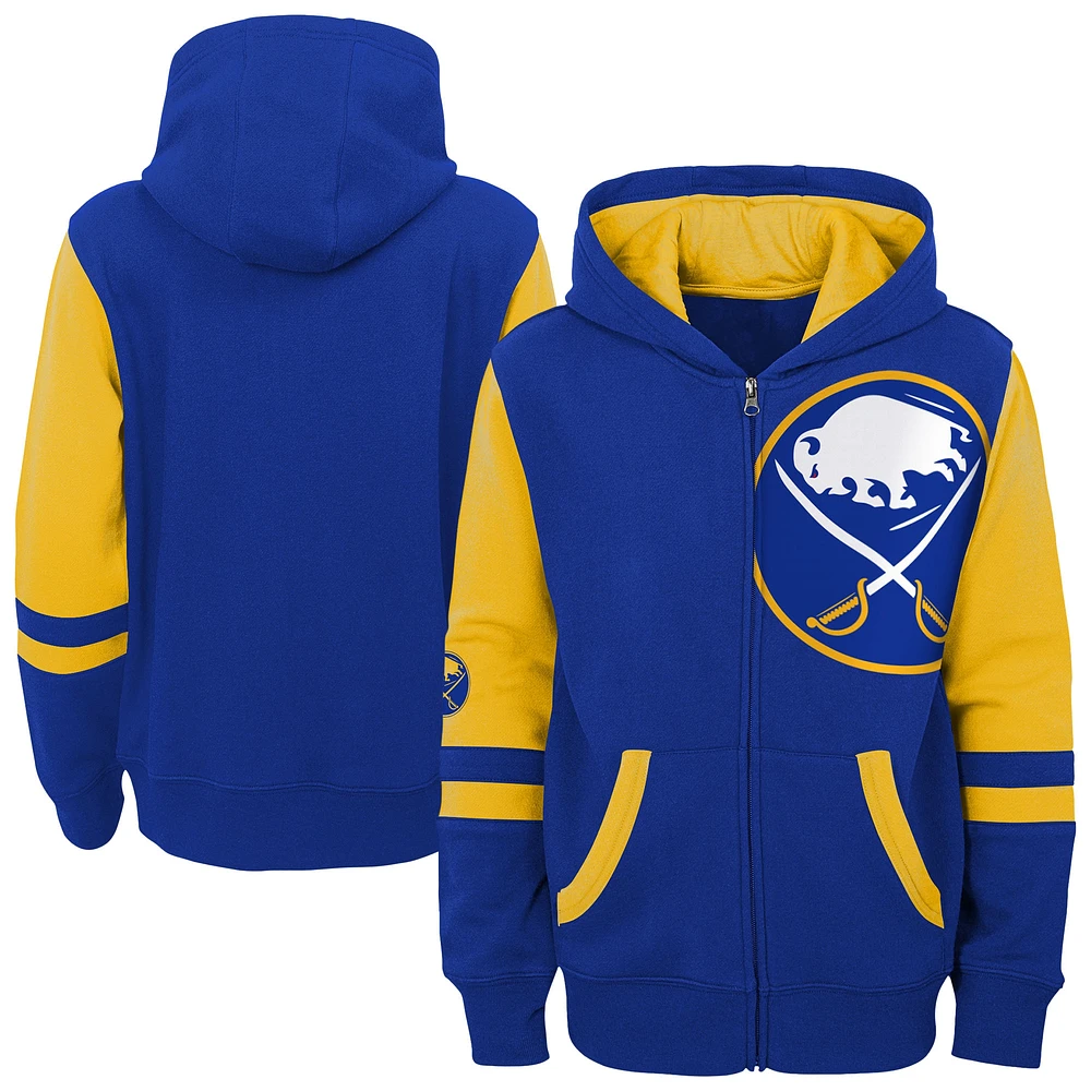 Sweat à capuche entièrement zippé pour jeunes Royal Buffalo Sabres Face Off