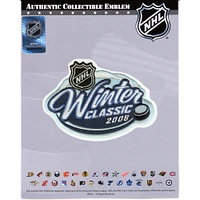 Écusson de maillot de l'emblème national de la Classique d'hiver de la LNH 2008 des Sabres de Buffalo contre les Penguins de Pittsburgh