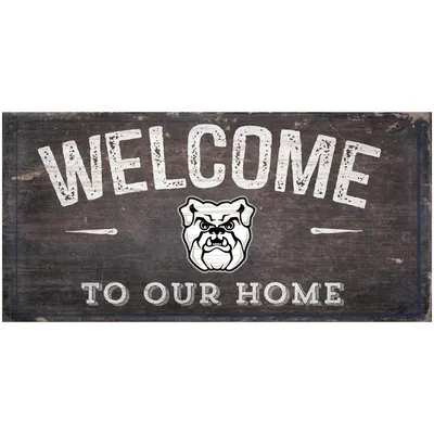 Butler Bulldogs 6" x 12" Welcome To Our Home Sign