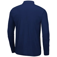 Men's Colosseum Heather Gray/Navy Butler Bulldogs Prospect Quarter-Zip Jacket