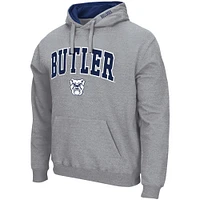 Chandail à capuchon Colosseum gris chiné Butler Bulldogs Arch & Logo pour hommes 3.0