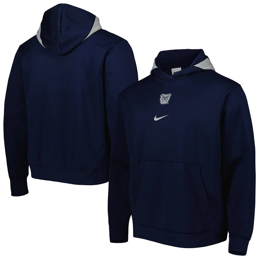 Sweat à capuche Nike Butler Bulldogs Spotlight Performance pour homme - Bleu marine