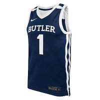 Maillot de basket-ball réplique Nike #1 Navy Butler Bulldogs pour homme