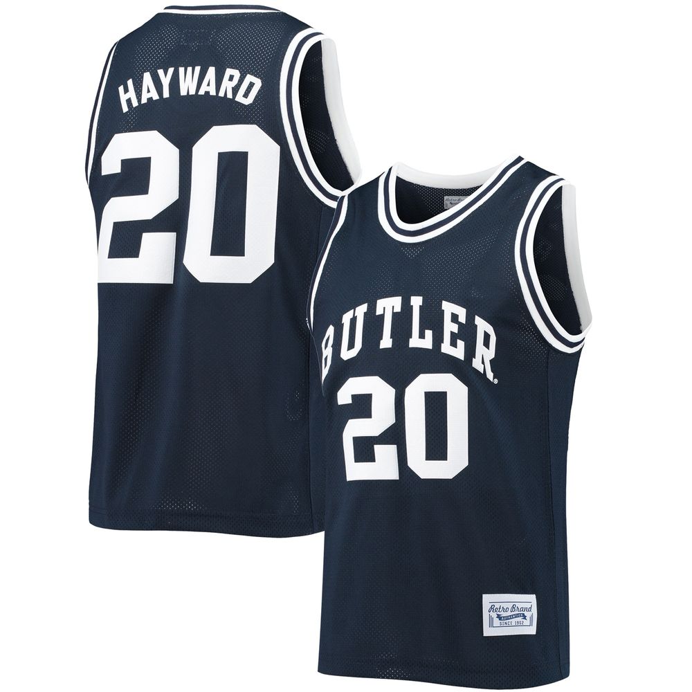 Men's Original Retro Brand Gordon Hayward Navy Butler Bulldogs Commemorative Classic Basketball Jersey