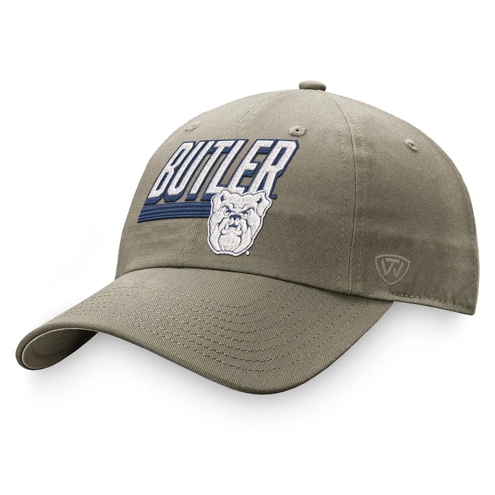 Casquette réglable Top of the World Kaki Butler Bulldogs Slice pour homme