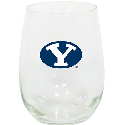 BYU Cougars 15 oz. Verre à vin sans pied