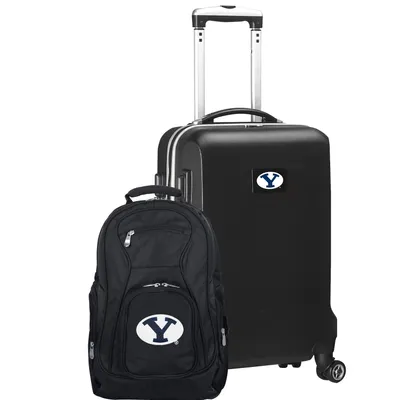 BYU Cougars Deluxe 2-Piece Backpack and Carry-On Set