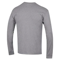 Men's Champion Heather Gray BYU Cougars High Motor Long Sleeve T-Shirt