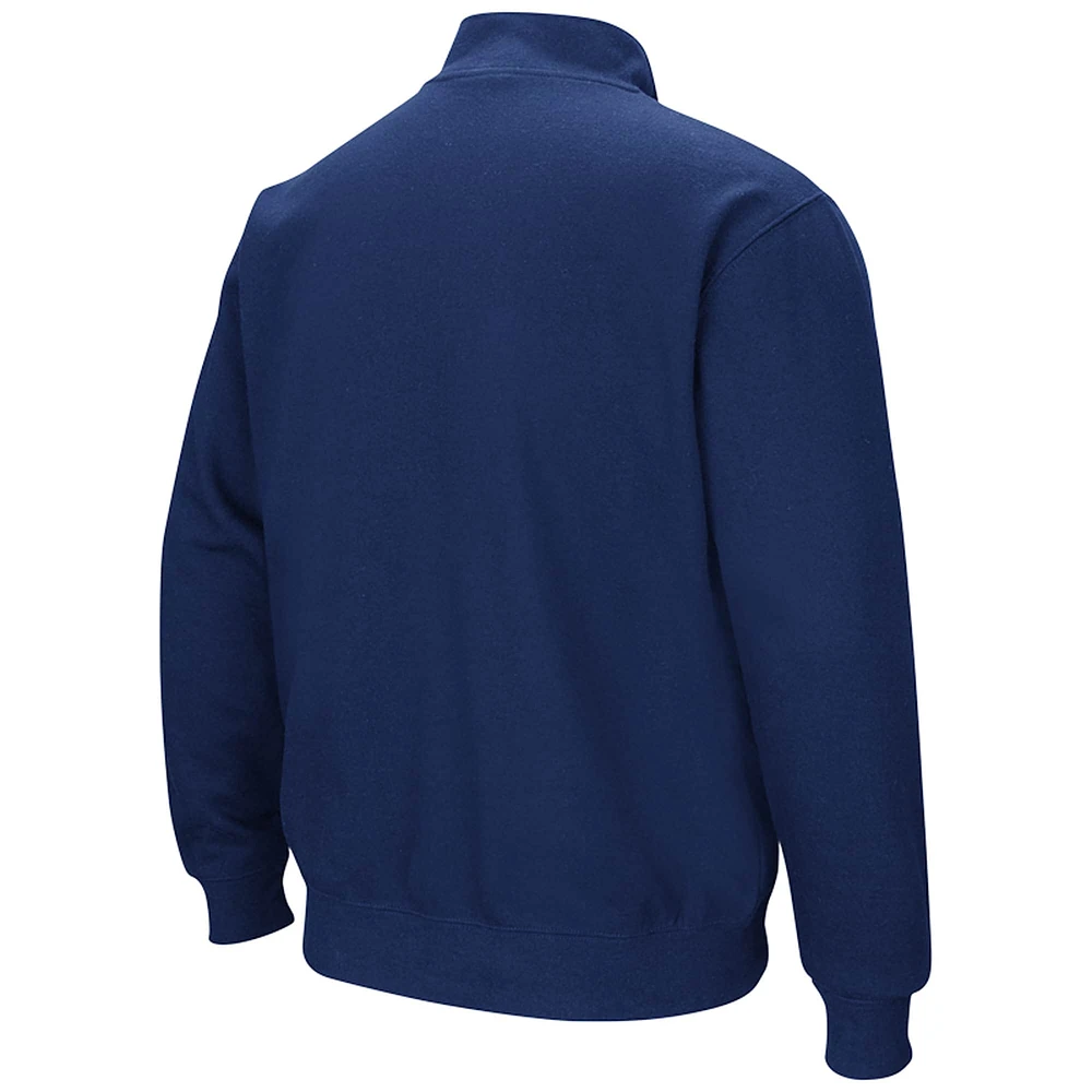 Sweat-shirt zippé à quart de tour Colosseum Navy pour homme des BYU Cougars Tortugas