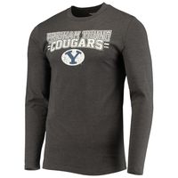 Men's Concepts Sport Navy/Heathered Charcoal BYU Cougars Meter Long Sleeve T-Shirt & Pants Sleep Set