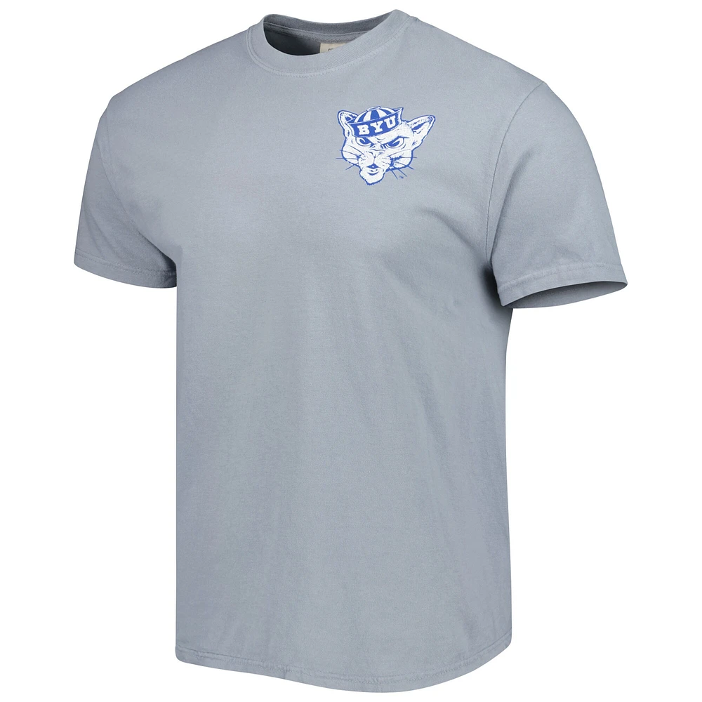 Men's Graphite BYU Cougars Vault State Comfort T-Shirt