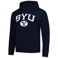 Men's Navy BYU Cougars Fleece Pullover Hoodie