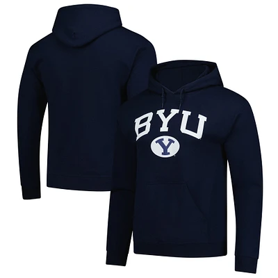 Men's Navy BYU Cougars Fleece Pullover Hoodie