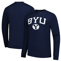 Men's Navy BYU Cougars Logo Long Sleeve T-Shirt