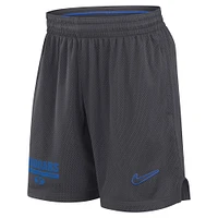 Short en maille Nike BYU Cougars 2024 Sideline pour homme, anthracite