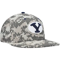 Casquette ajustée pour homme Nike Camo BYU Cougars Aero True Baseball Performance