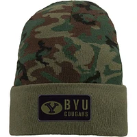 Bonnet en tricot à revers Nike Camo BYU Cougars Military Pack pour homme