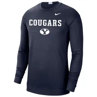 BCS BYU NAVY FA21 SPOTLIGHT HOMMES ML TOP TEEMENL-S
