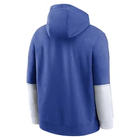 Men's Nike Royal BYU Cougars 2024 Sideline Club Fleece Pullover Hoodie