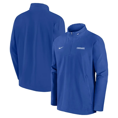 Veste à capuche zippée Nike Royal BYU Cougars 2024 Sideline Coach pour homme