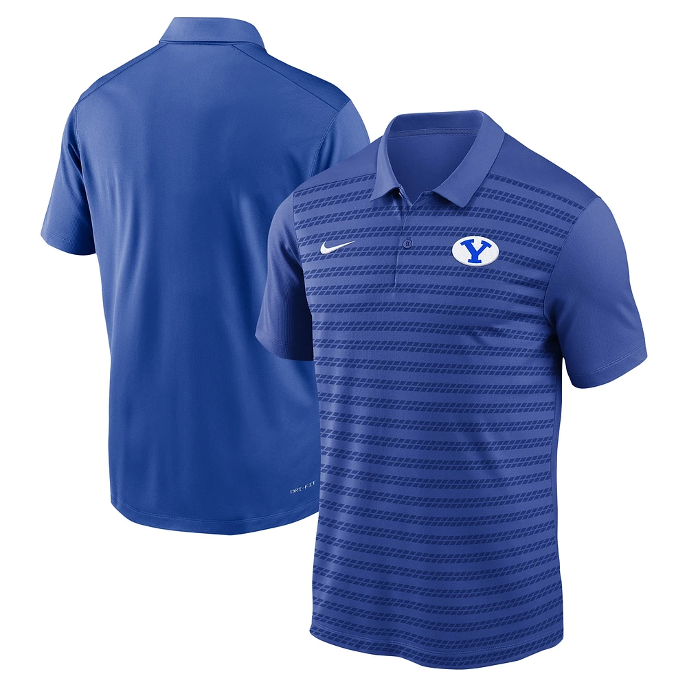 Men's Nike Royal BYU Cougars 2024 Sideline Victory Coaches Performance Polo