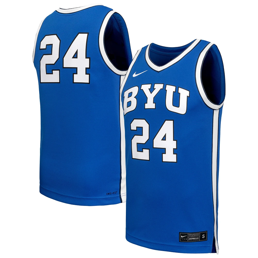 Maillot de basket-ball réplique Nike Royal BYU Cougars pour homme