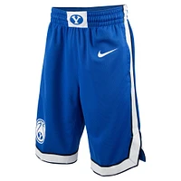 Short de basket-ball Nike Royal BYU Cougars Replica Performance pour homme