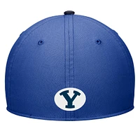 Casquette Nike Royal BYU Cougars Rise Flex pour homme