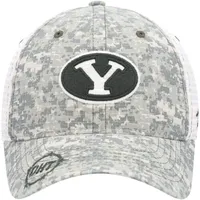 Casquette de camionneur Zephyr Camo/White BYU Cougars OHT Military Appreciation Ranger 2 pour homme