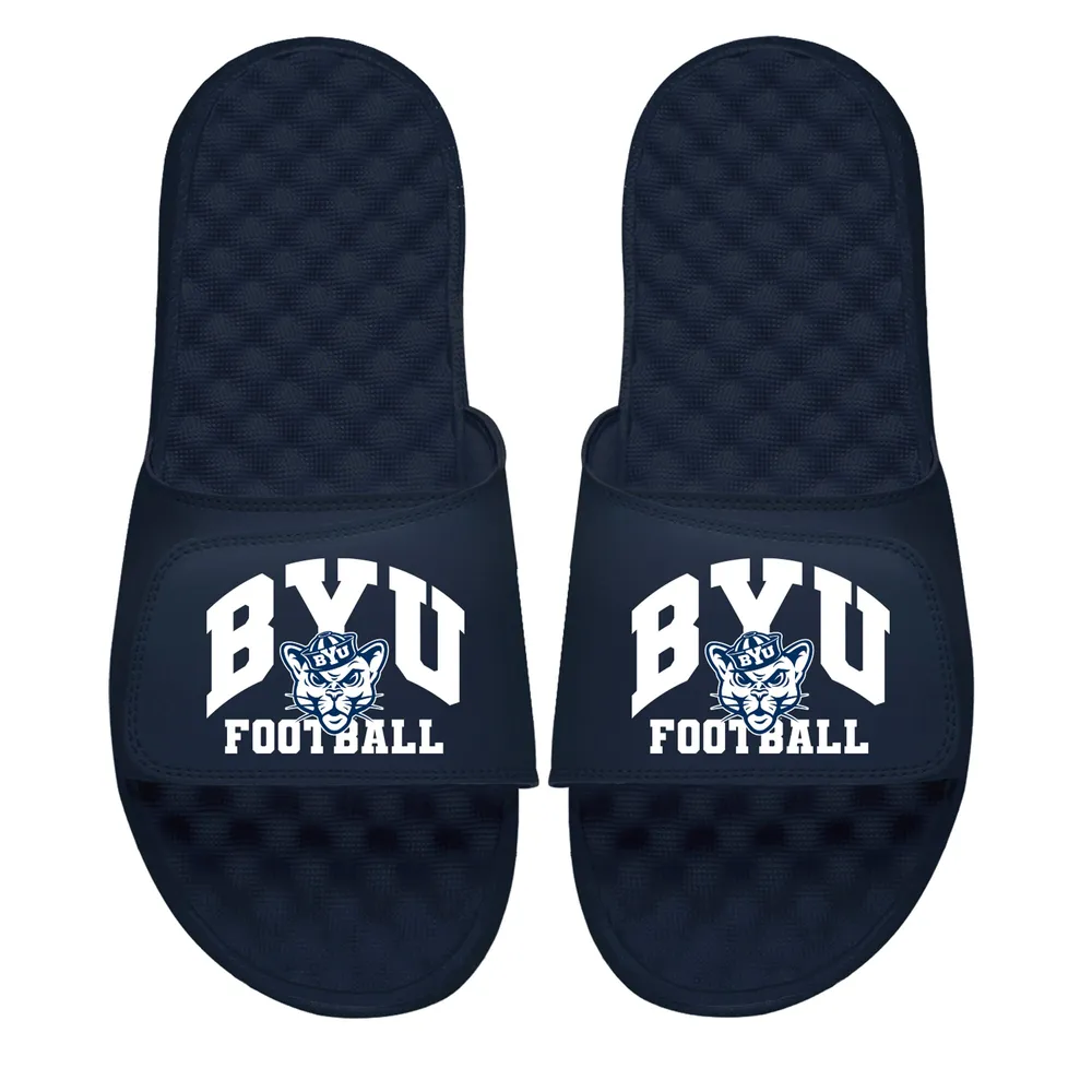 Forhandle Fremmedgørelse mandig Lids BYU Cougars ISlide Unisex Football Varsity Slide Sandals - Navy |  Brazos Mall