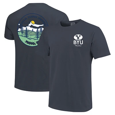 Unisex Navy BYU Cougars Scenic Comfort Colors T-Shirt