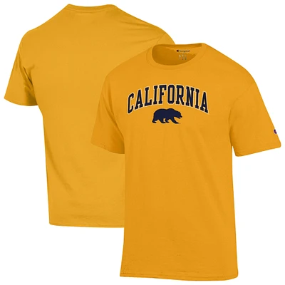 T-shirt pour homme Champion Gold Cal Bears Arch Over Logo