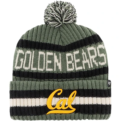 Bonnet en tricot à revers Bering pour hommes '47 Green Cal Bears OHT Military Appréciation avec pompon