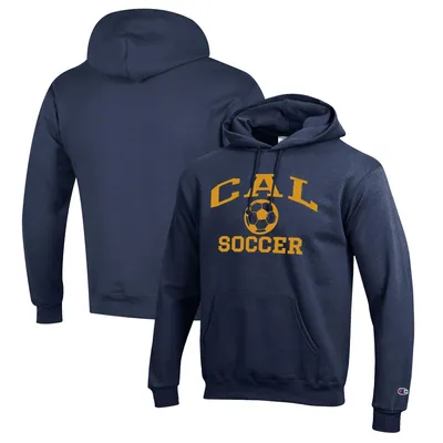 Cal Bears Champion Soccer Icon Powerblend Pullover Hoodie - Navy