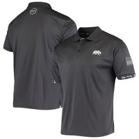 Men's Colosseum Charcoal Cal Bears OHT Military Appreciation Digital Camo Polo