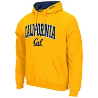 Men's Colosseum Gold Cal Bears Arch & Logo 3.0 Pullover Hoodie