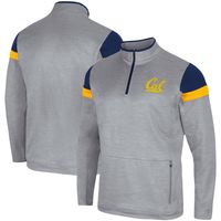 Men's Colosseum Gray Cal Bears Bingo Quarter-Zip Jacket