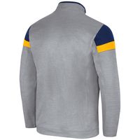 Men's Colosseum Gray Cal Bears Bingo Quarter-Zip Jacket