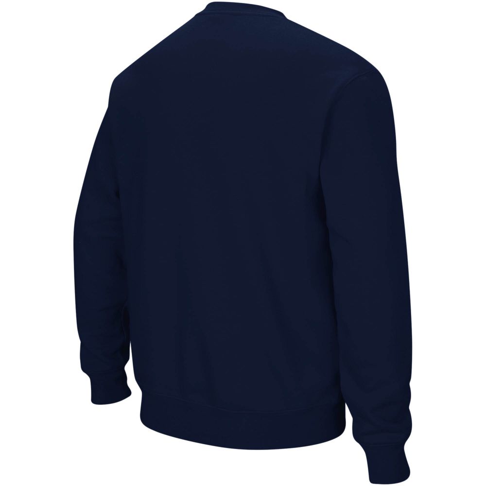 Men's Colosseum Navy Cal Bears Arch & Logo Crew Neck Sweatshirt