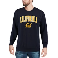 Men's Colosseum Navy Cal Bears Arch & Logo Crew Neck Sweatshirt