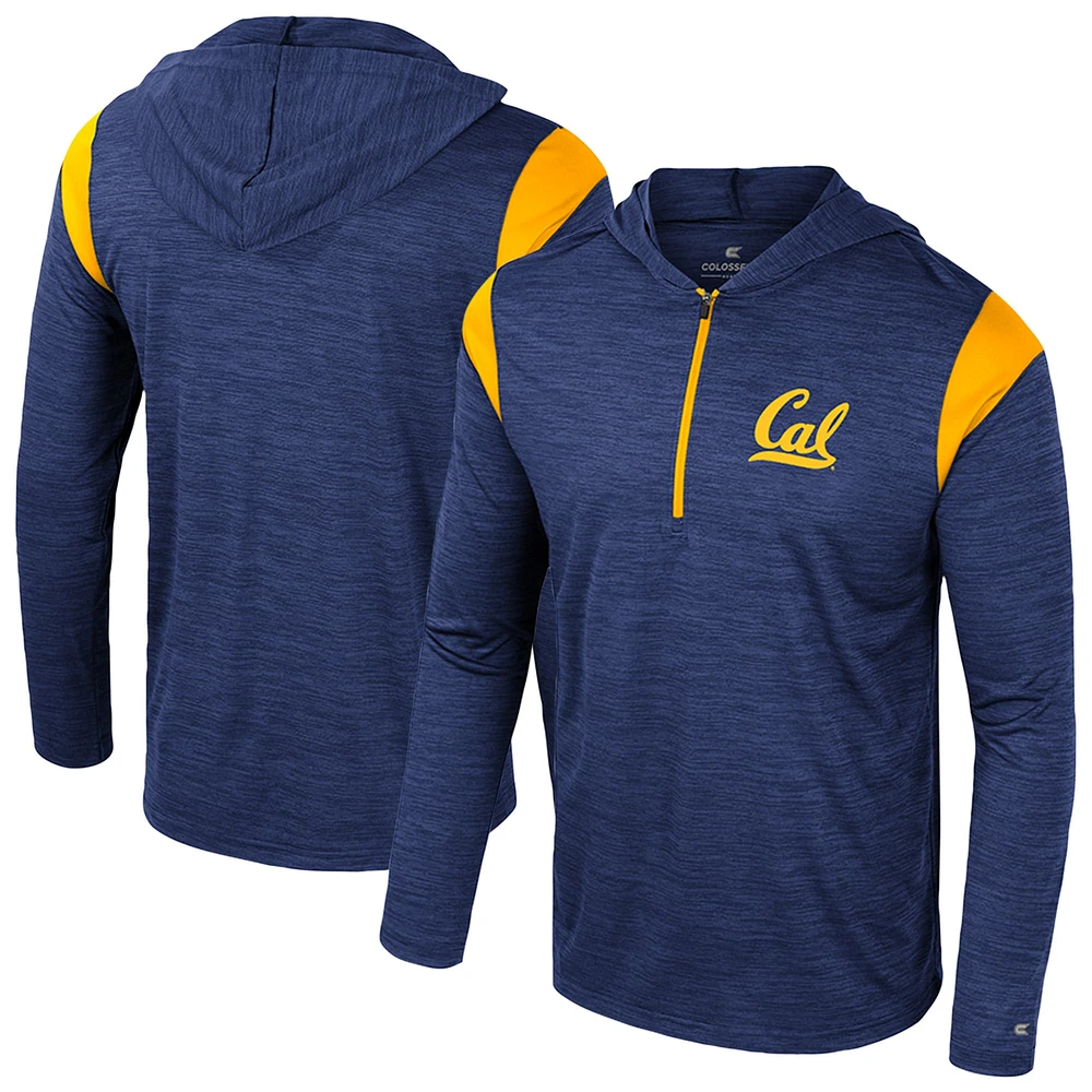 Men's Colosseum Navy Cal Bears Dozer Half-Zip Windshirt