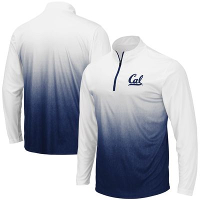 Men's Colosseum Navy Cal Bears Magic Team Logo Quarter-Zip Jacket