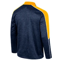 Men's Colosseum Navy Cal Bears Marled Half-Zip Jacket