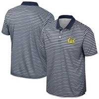 Men's Colosseum Navy Cal Bears Striped Polo